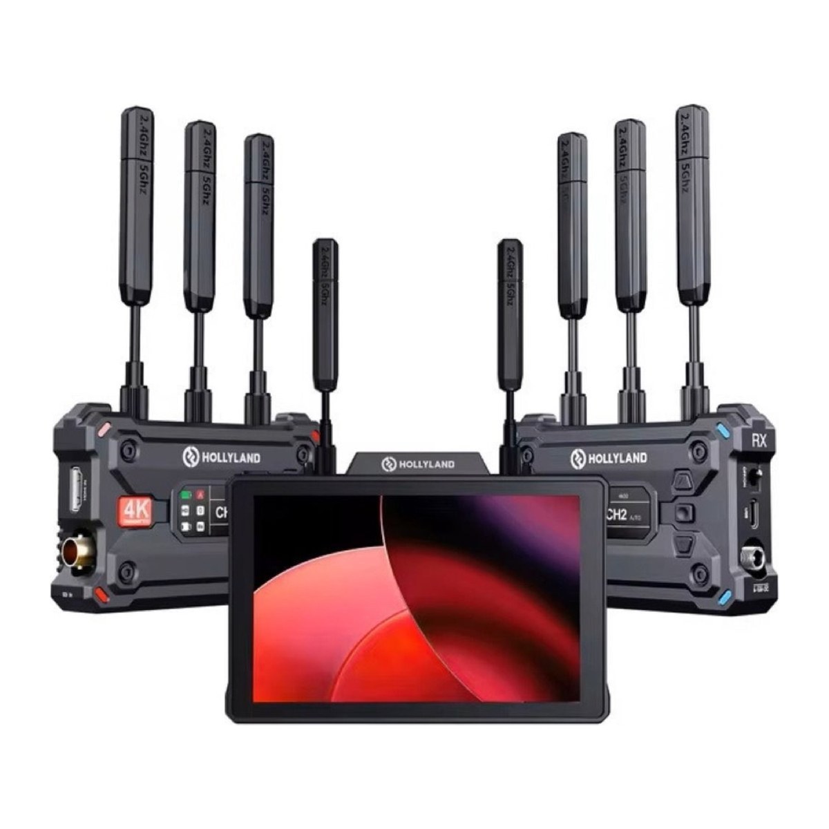 Hollyland Pyro 7 & 5 Wireless Transceiver Monitor Kit