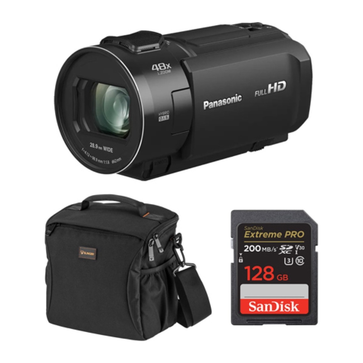 Panasonic HC-V900 HD Camcorder with 24x Zoom