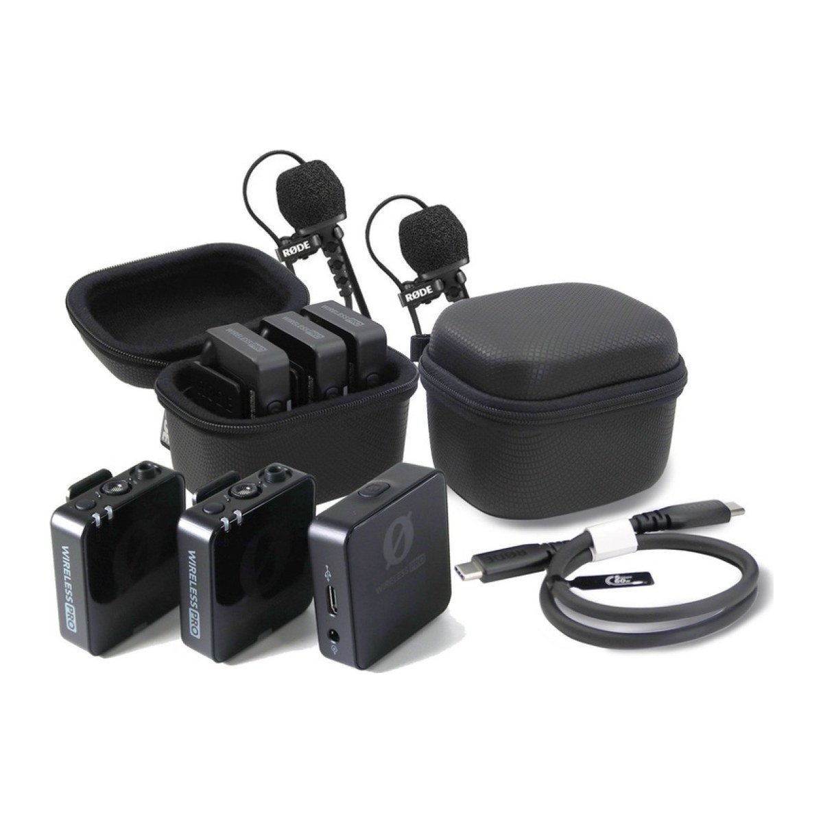 RODE Wireless PRO 2-Person Clip-On Wireless Microphone System/Recorder with Lavaliers (2.4 GHz)