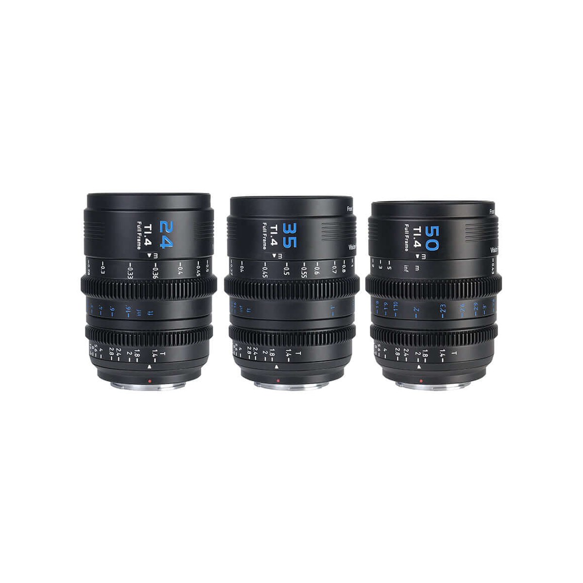 Sirui VP-1 Vision Prime T1.4 Full-Frame Cine 3-Lens Kit (Multi-Mount, Black)
